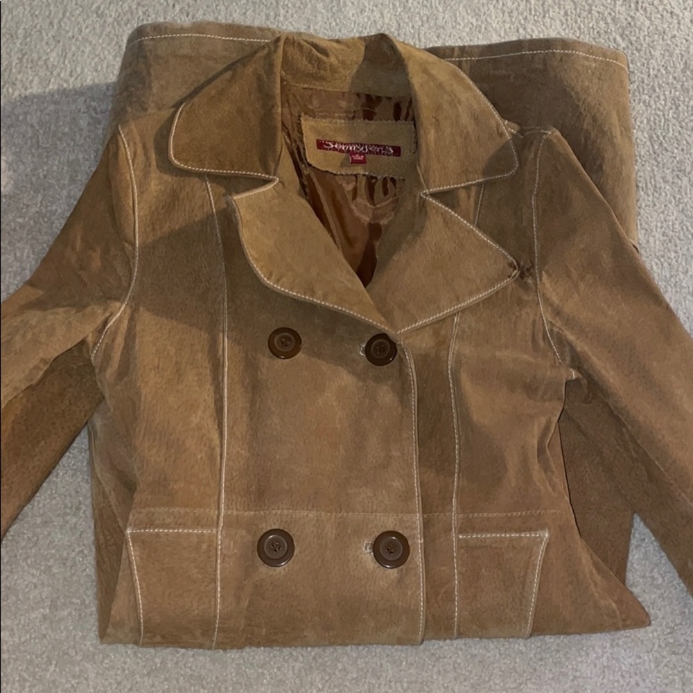 Perfect condition suede like lined coat